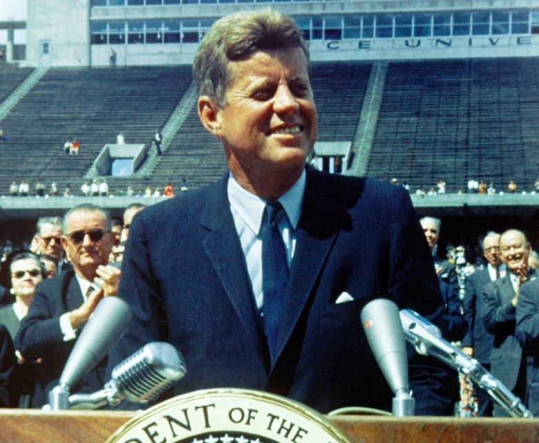 JFK Go to the moon picture