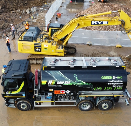 HVO Fuelling Komatsu Excavator Rye Group